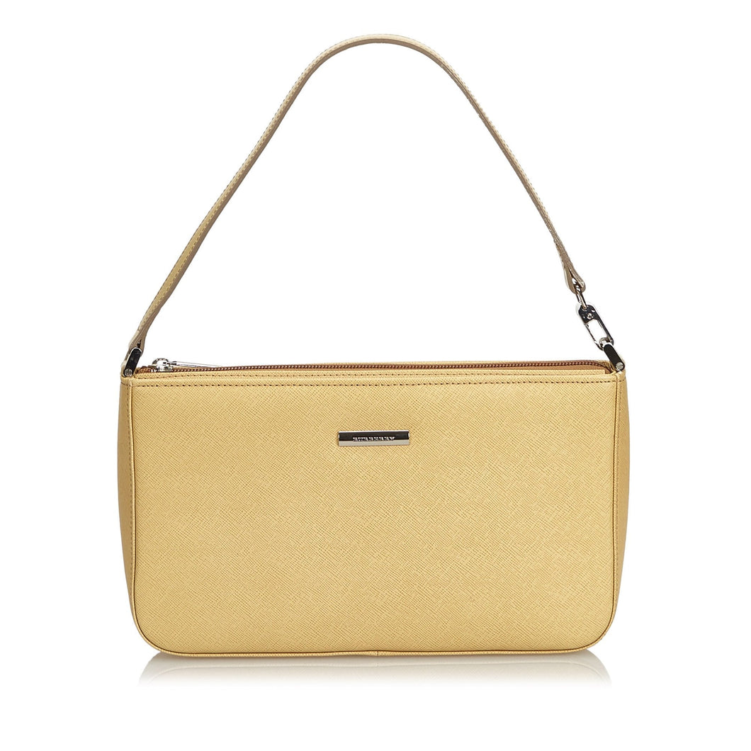 Burberry Brown Beige Others Leather Baguette United Kingdom