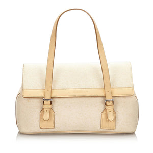 Burberry White Canvas Fabric Handbag United Kingdom