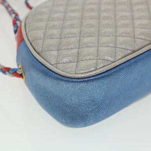 GUCCI Horse Bit Pochette Shoulder Bag Lamb Skin Red Blue 534951  jk3012