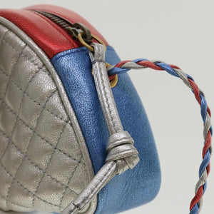 GUCCI Horse Bit Pochette Shoulder Bag Lamb Skin Red Blue 534951  jk3012