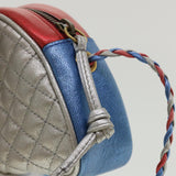GUCCI Horse Bit Pochette Shoulder Bag Lamb Skin Red Blue 534951  jk3012