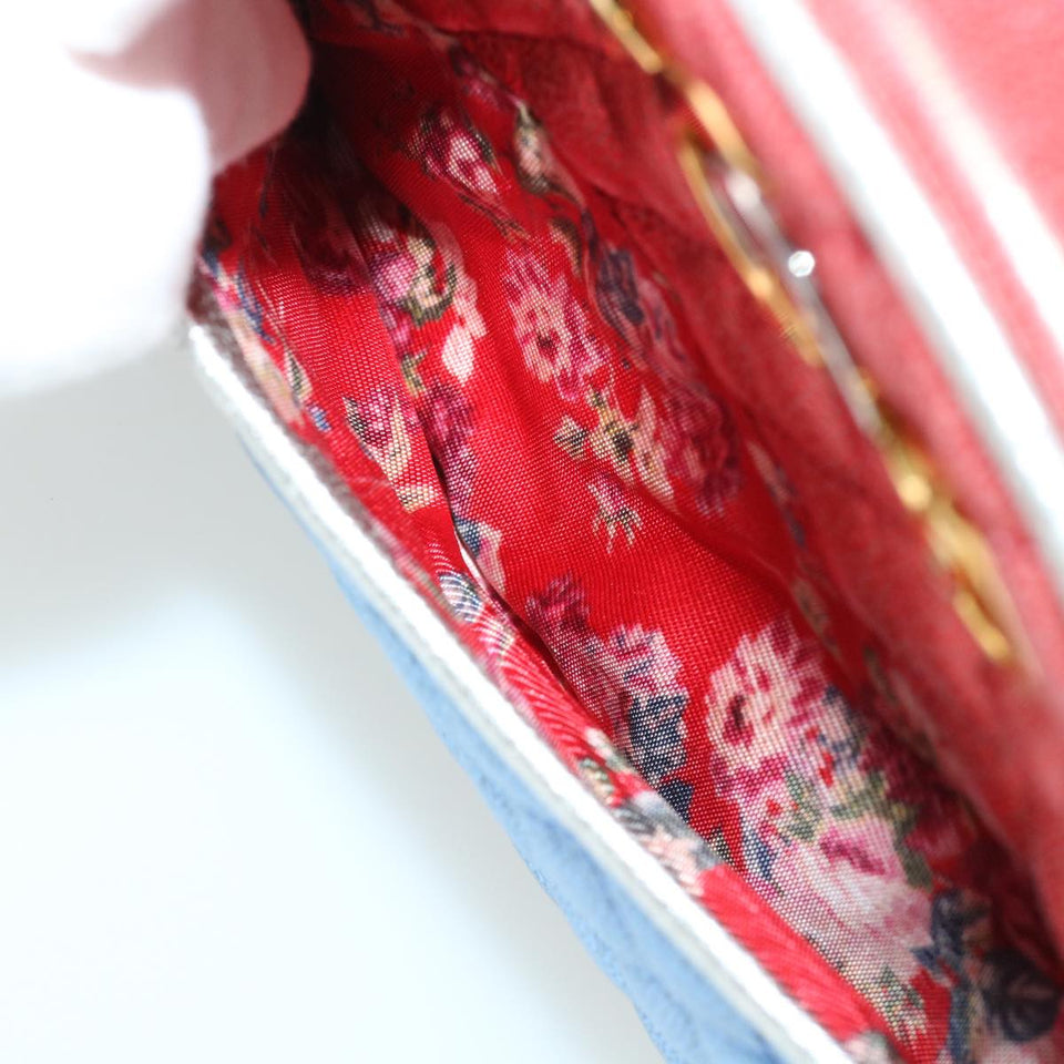 GUCCI Horse Bit Pochette Shoulder Bag Lamb Skin Red Blue 534951  jk3012