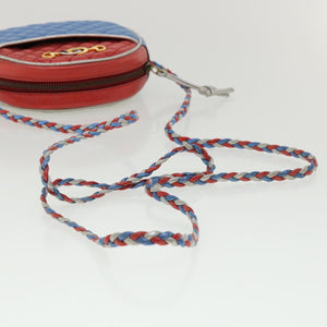 GUCCI Horse Bit Pochette Shoulder Bag Lamb Skin Red Blue 534951  jk3012