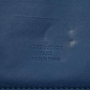 LOUIS VUITTON Damier Infini  Organizer Atholl Clutch Bag Blue M30653 Auth ki3459