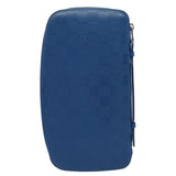 LOUIS VUITTON Damier Infini  Organizer Atholl Clutch Bag Blue M30653 Auth ki3459