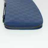 LOUIS VUITTON Damier Infini  Organizer Atholl Clutch Bag Blue M30653 Auth ki3459
