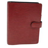 LOUIS VUITTON Epi Agenda PM Day Planner Cover Red R20057 LV Auth ki3852