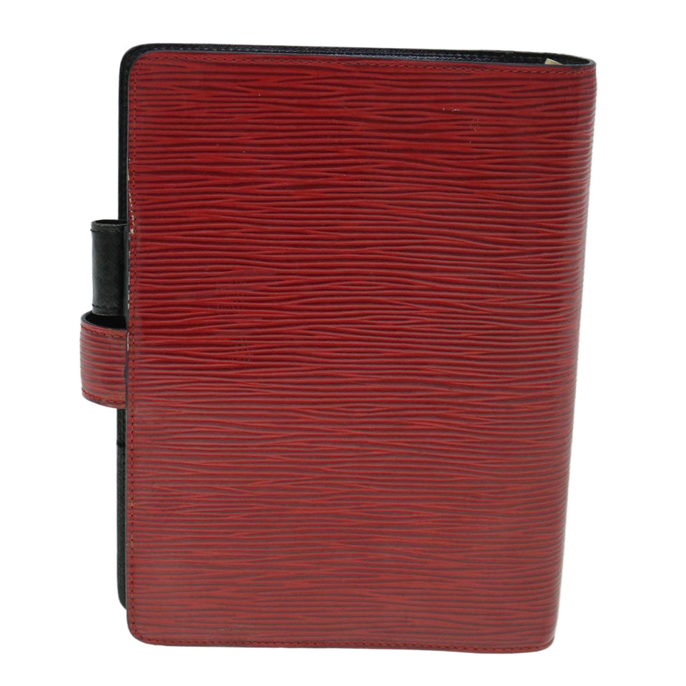 LOUIS VUITTON Epi Agenda PM Day Planner Cover Red R20057 LV Auth ki3852
