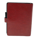 LOUIS VUITTON Epi Agenda PM Day Planner Cover Red R20057 LV Auth ki3852