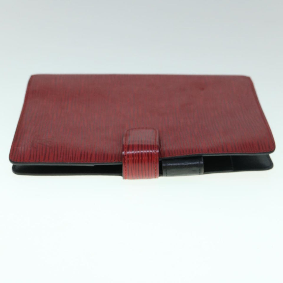 LOUIS VUITTON Epi Agenda PM Day Planner Cover Red R20057 LV Auth ki3852