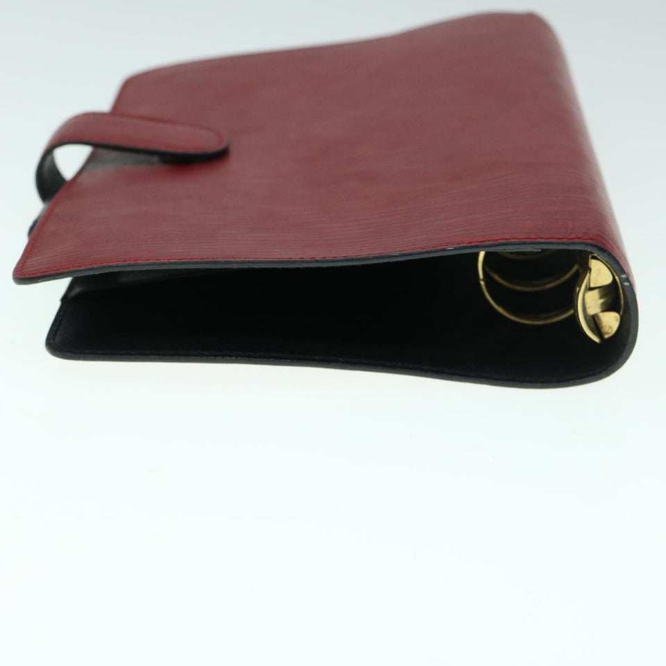 LOUIS VUITTON Epi Agenda PM Day Planner Cover Red R20057 LV Auth ki3852