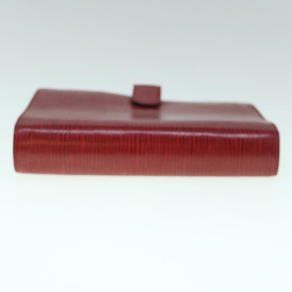 LOUIS VUITTON Epi Agenda PM Day Planner Cover Red R20057 LV Auth ki3852