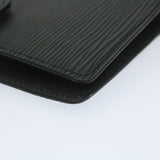 LOUIS VUITTON Epi Agenda PM Day Planner Cover Black R20052 LV Auth ki4021