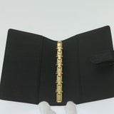 LOUIS VUITTON Epi Agenda PM Day Planner Cover Black R20052 LV Auth ki4021