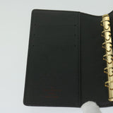 LOUIS VUITTON Epi Agenda PM Day Planner Cover Black R20052 LV Auth ki4021