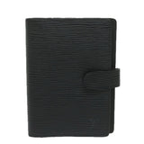 LOUIS VUITTON Epi Agenda PM Day Planner Cover Black R20052 LV Auth ki4021