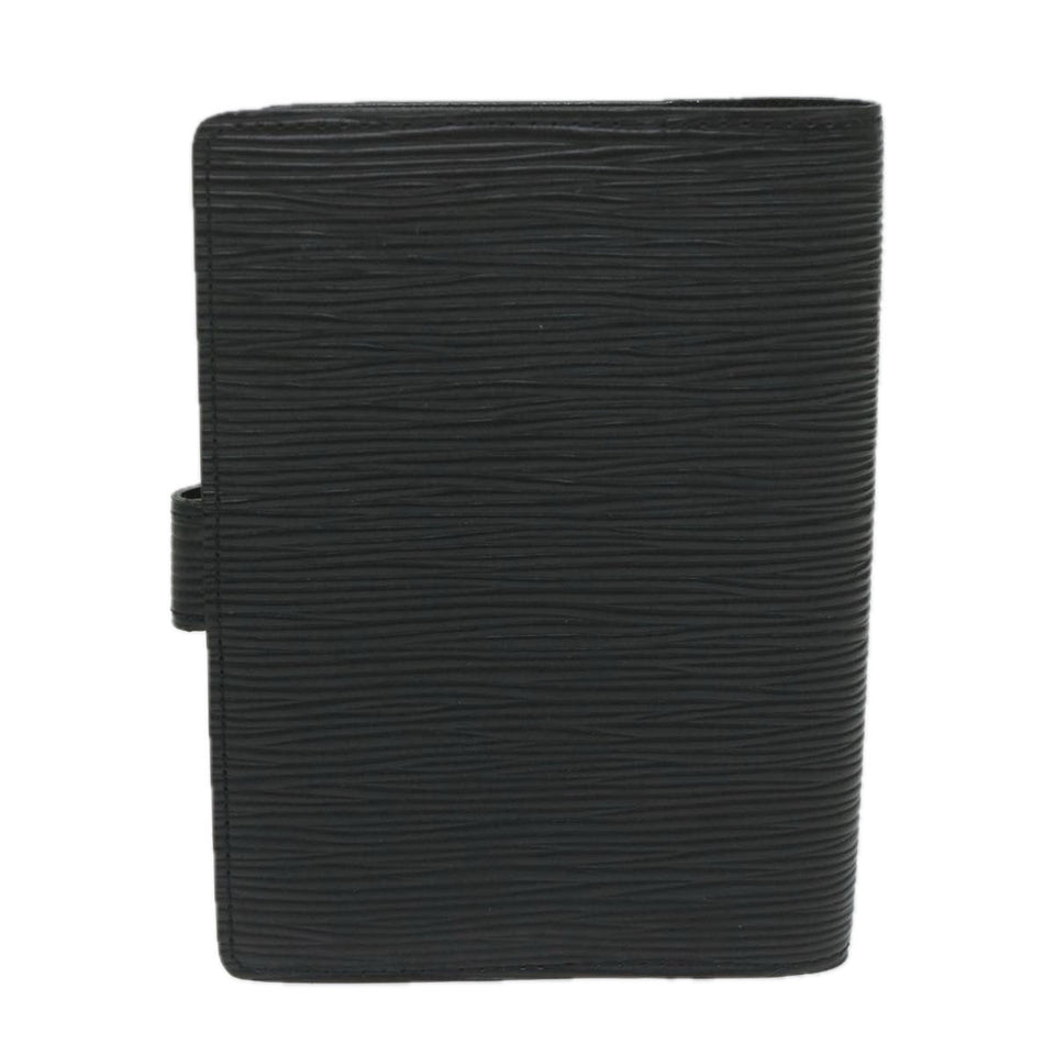 LOUIS VUITTON Epi Agenda PM Day Planner Cover Black R20052 LV Auth ki4021