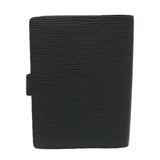 LOUIS VUITTON Epi Agenda PM Day Planner Cover Black R20052 LV Auth ki4021