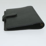 LOUIS VUITTON Epi Agenda PM Day Planner Cover Black R20052 LV Auth ki4021