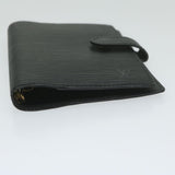 LOUIS VUITTON Epi Agenda PM Day Planner Cover Black R20052 LV Auth ki4021