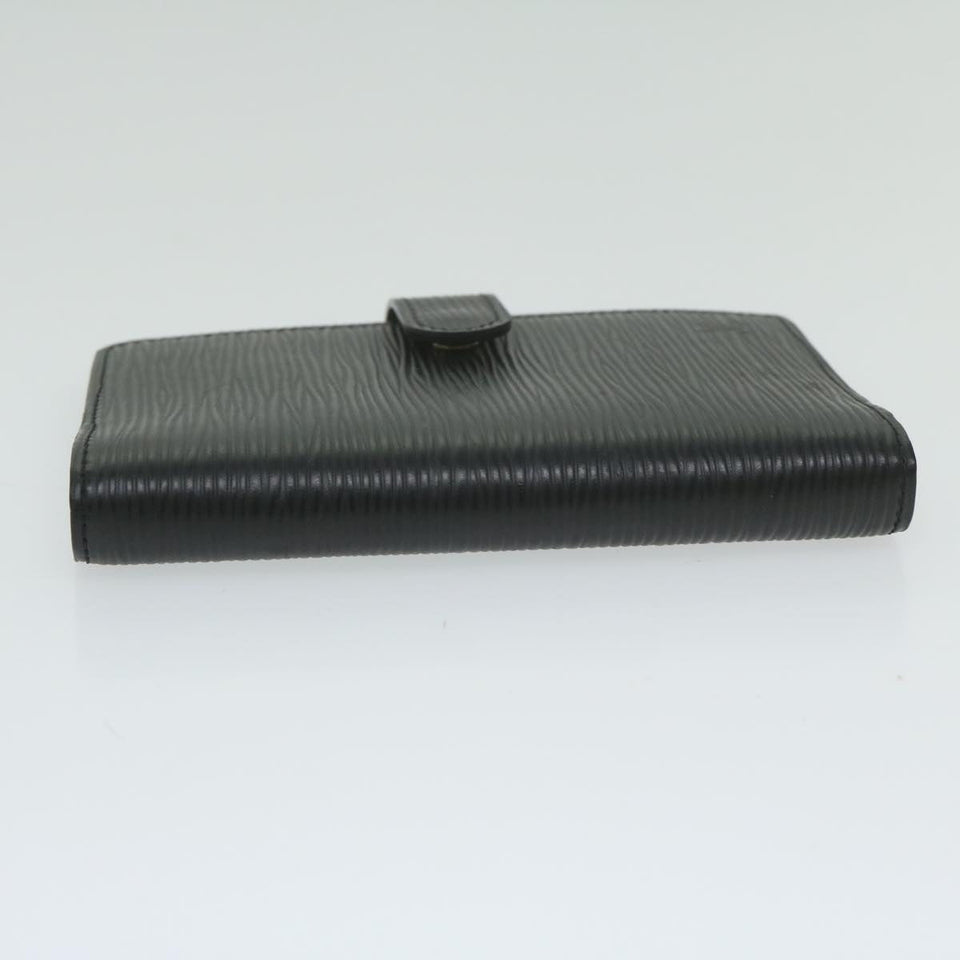 LOUIS VUITTON Epi Agenda PM Day Planner Cover Black R20052 LV Auth ki4021