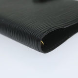 LOUIS VUITTON Epi Agenda PM Day Planner Cover Black R20052 LV Auth ki4021