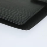 LOUIS VUITTON Epi Agenda PM Day Planner Cover Black R20052 LV Auth ki4021