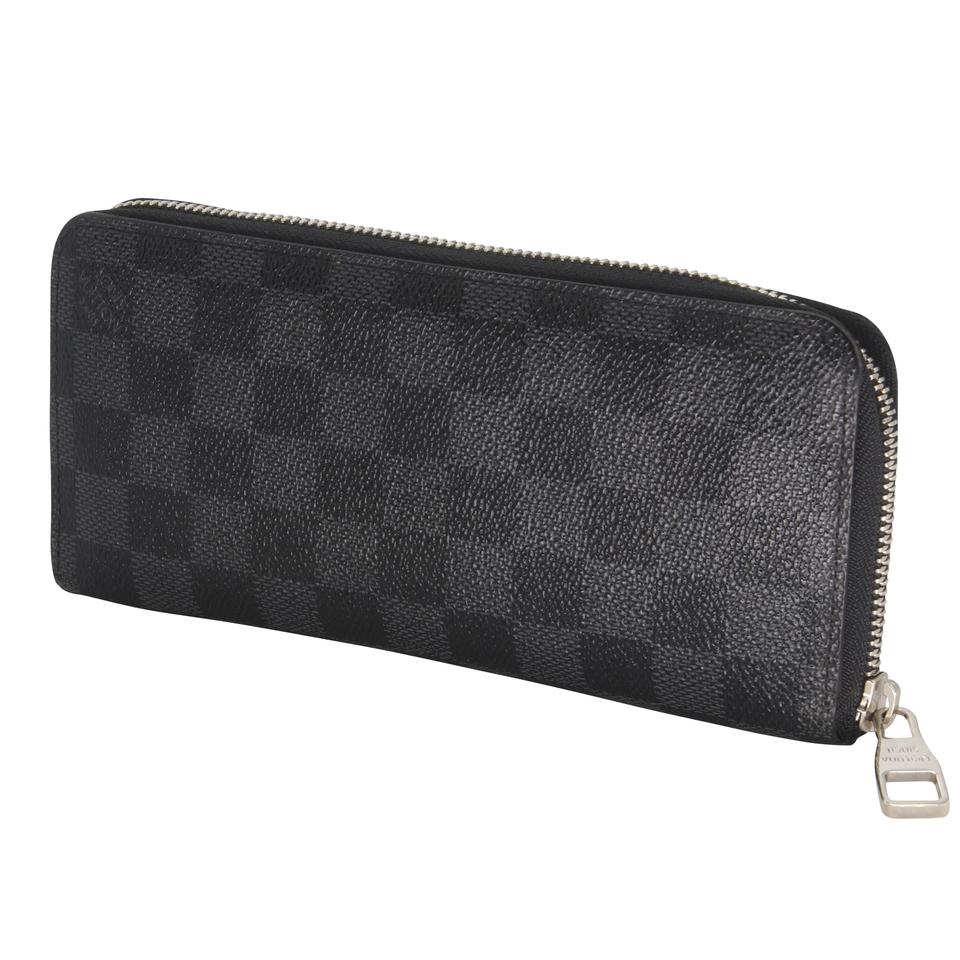 Louis Vuitton Black Damier Graphite Coated Canvas Zip Around Wallet
