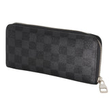Louis Vuitton Black Damier Graphite Coated Canvas Zip Around Wallet