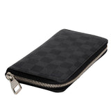 Louis Vuitton Black Damier Graphite Coated Canvas Zip Around Wallet