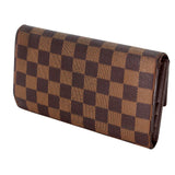 Louis Vuitton Damier Ebene Canvas Sarah Travel Wallet LV-0402N-0105