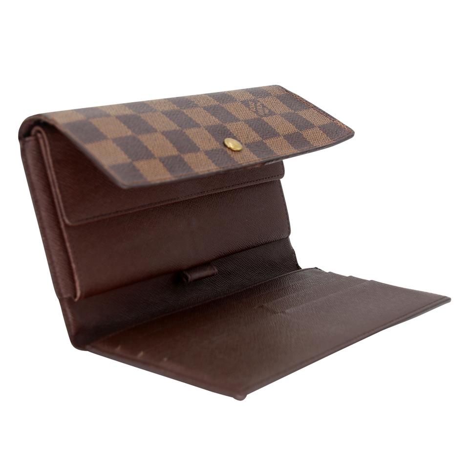 Louis Vuitton Damier Ebene Canvas Sarah Travel Wallet LV-0402N-0105