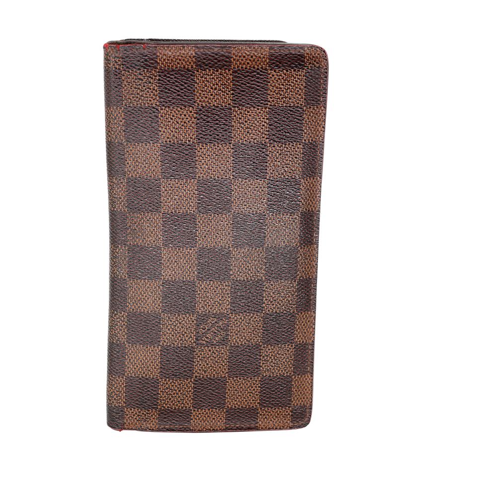 Louis Vuitton Damier Monogram GM Travel Checkbook Wallet LV-1202P-0001