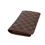 Louis Vuitton Damier Monogram GM Travel Checkbook Wallet LV-1202P-0001