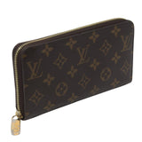 Louis Vuitton Brown Monogram Coated Canvas Zippy Zip Around Wallet