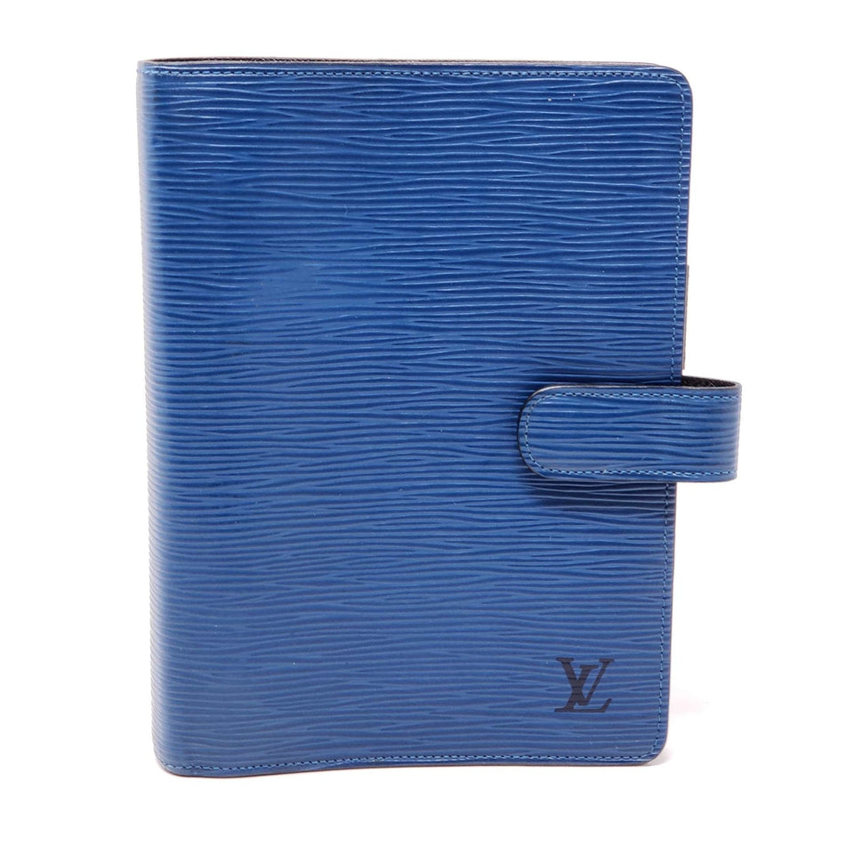 LOUIS VUITTON Epi Agenda MM Blue Notebook Cover