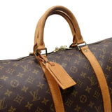 Louis Vuitton Keepall 50 Monogram Canvas Bandouliere Travel Bag LV-0829N-0001