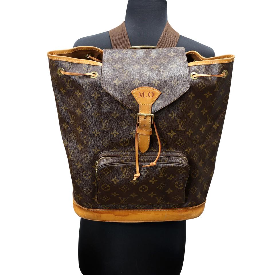 Louis Vuitton Drawstring Montsouris Monogram Canvas Backpack LV-B0505P-0001