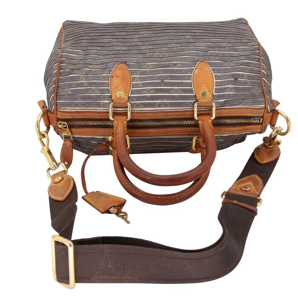 Louis Vuitton Speedy Eden Limited Edition Bandouliere Pesh Monogram Canvas Cross Body Bag