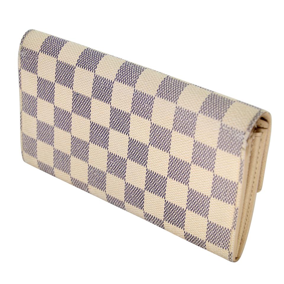 Louis Vuitton Sarah GM Large Azur Canvas Wallet LV-0729N-0003