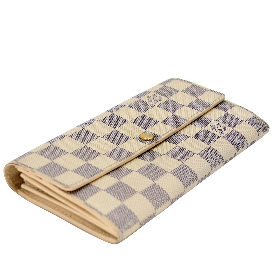 Louis Vuitton Sarah GM Large Azur Canvas Wallet LV-0729N-0003