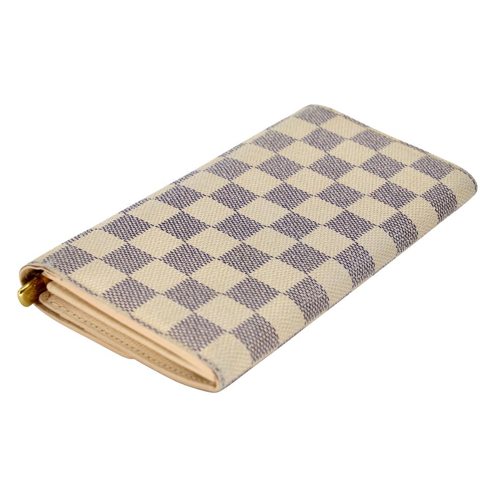 Louis Vuitton Sarah GM Large Azur Canvas Wallet LV-0729N-0003