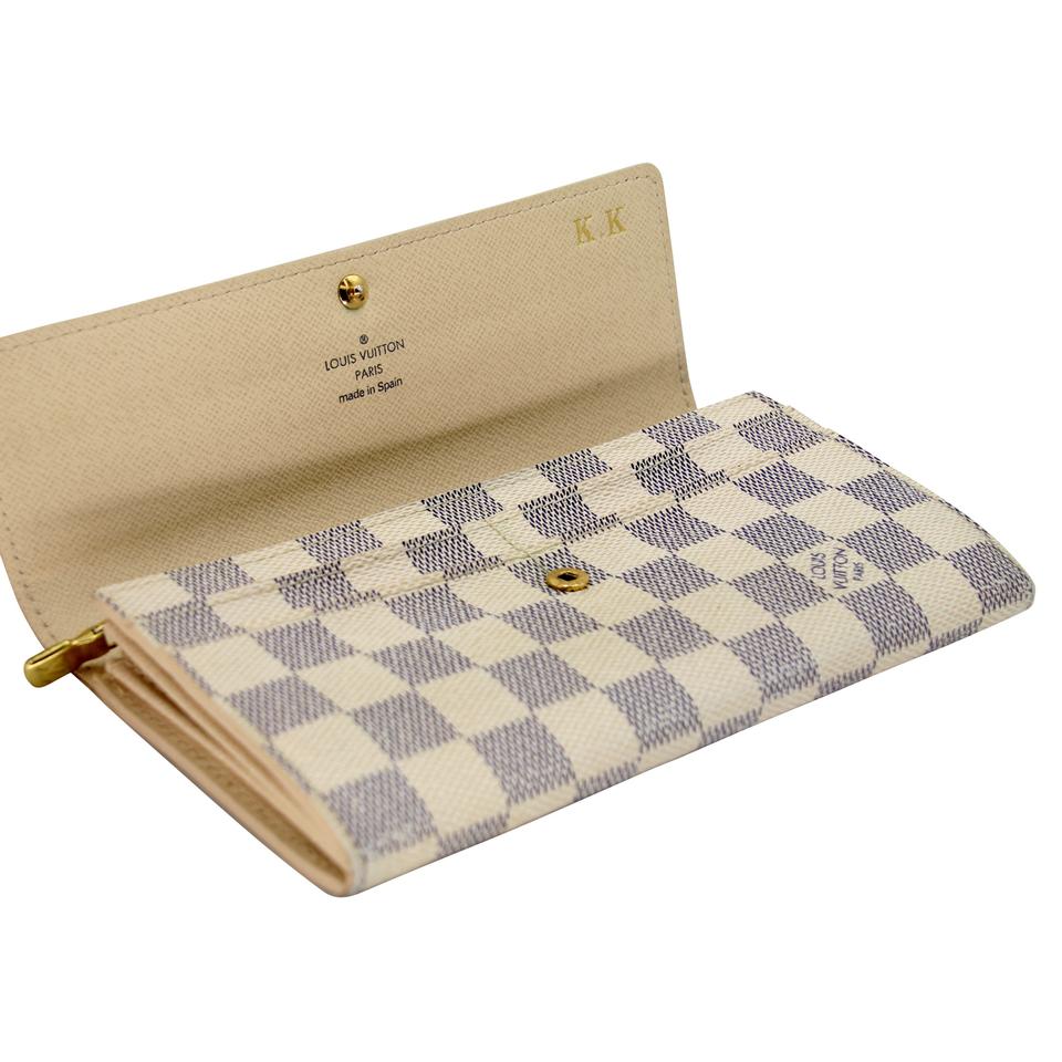 Louis Vuitton Sarah GM Large Azur Canvas Wallet LV-0729N-0003