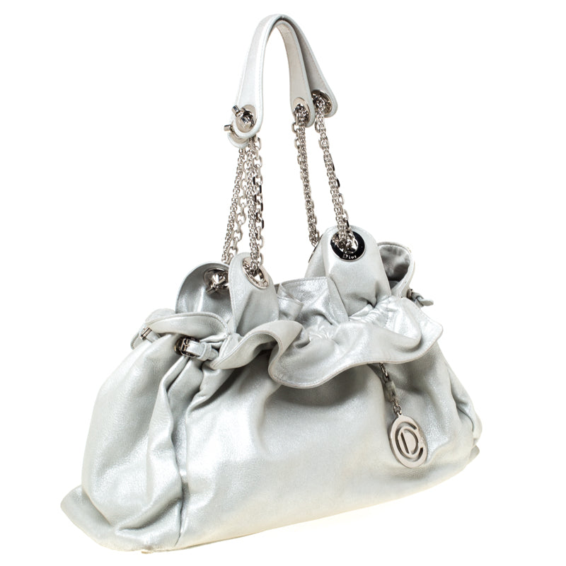 DIOR Silver Suede Le Trente Hobo