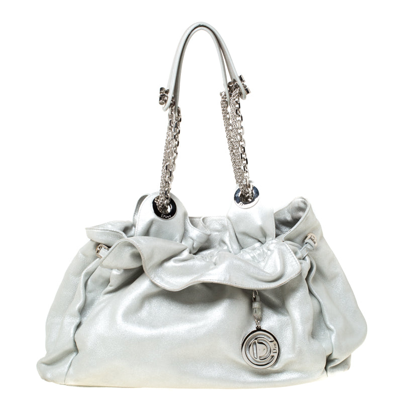 DIOR Silver Suede Le Trente Hobo