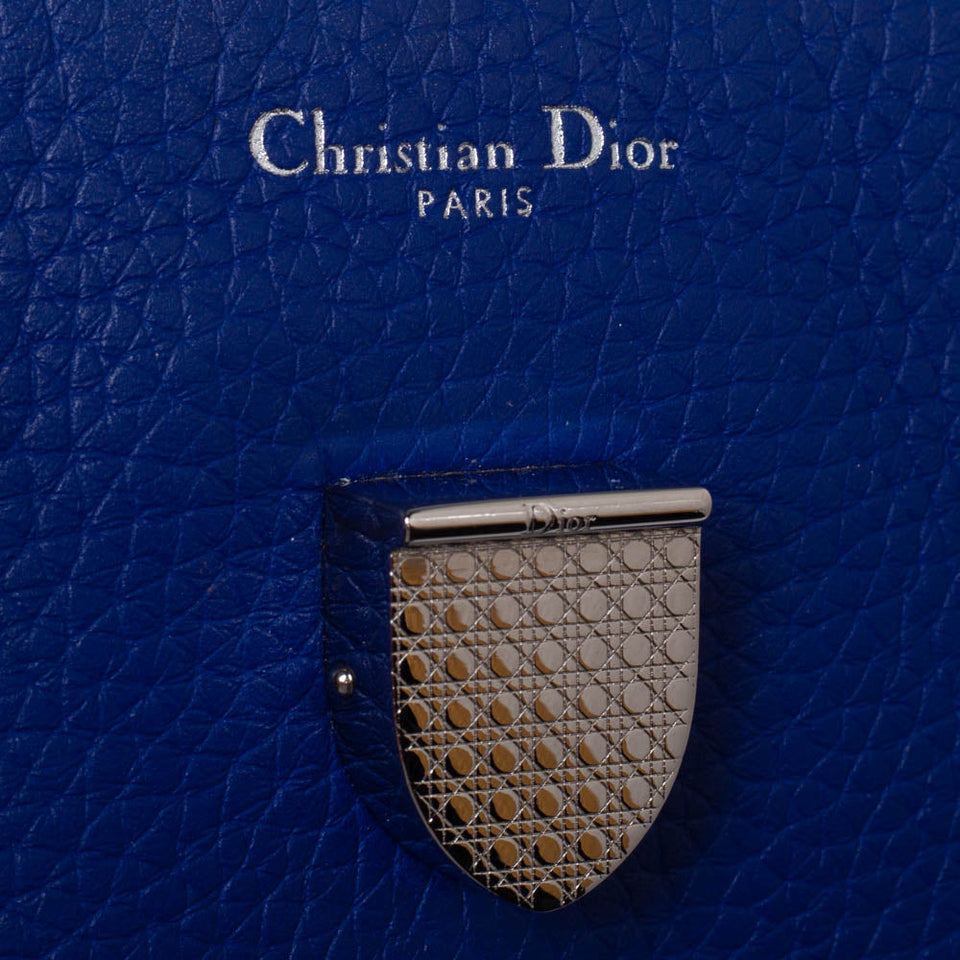 DIOR Blue Pebbled Leather Medium ever Tote