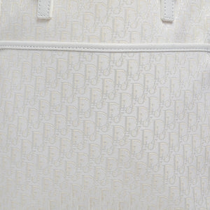 DIOR White issimo Canvas Shopping Tote