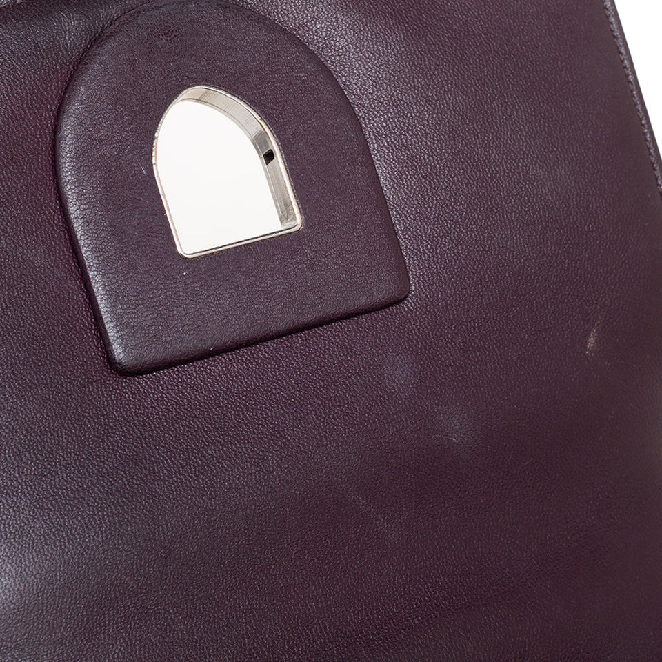 DIOR Burgundy Ceramic Effect Leather ama Club Shoulder Bag