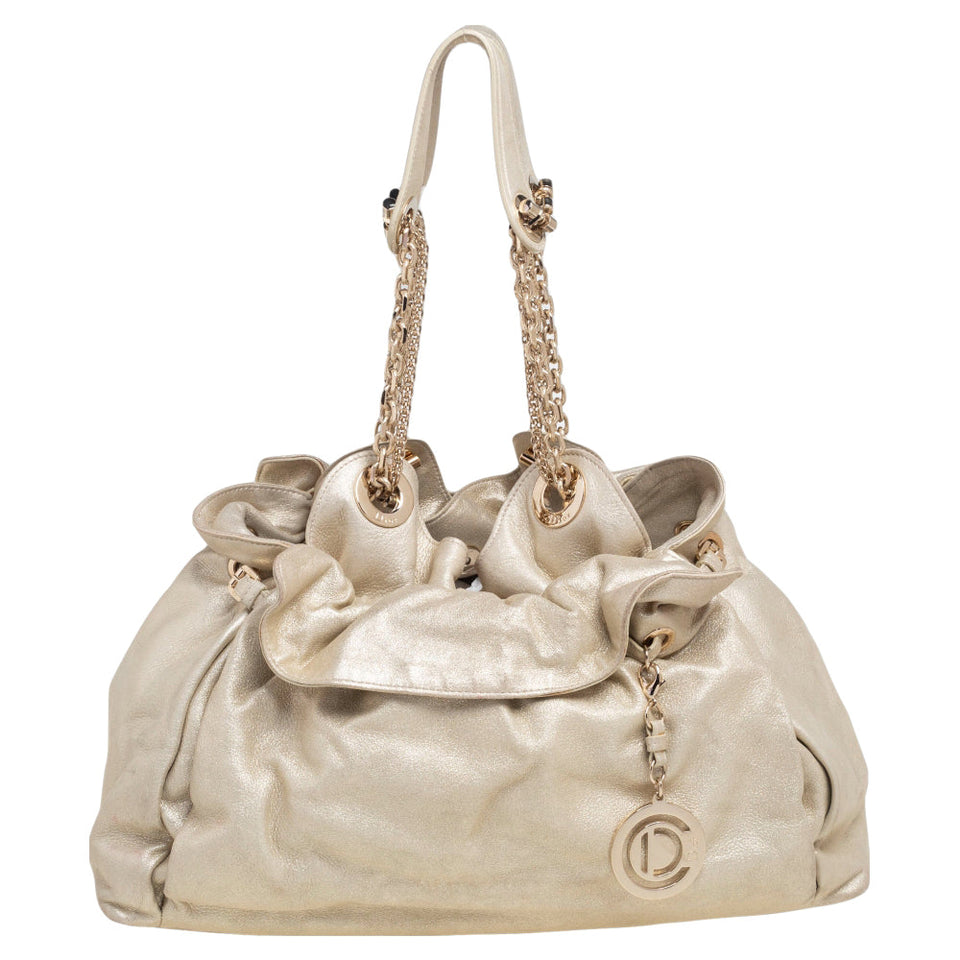 DIOR Gold Leather Le Trente Hobo