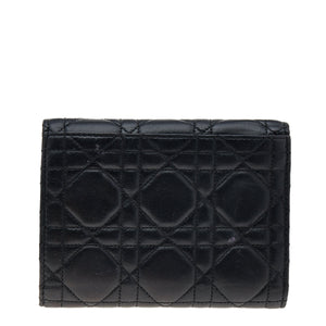 DIOR Black Cannage Leather Miss  Wallet